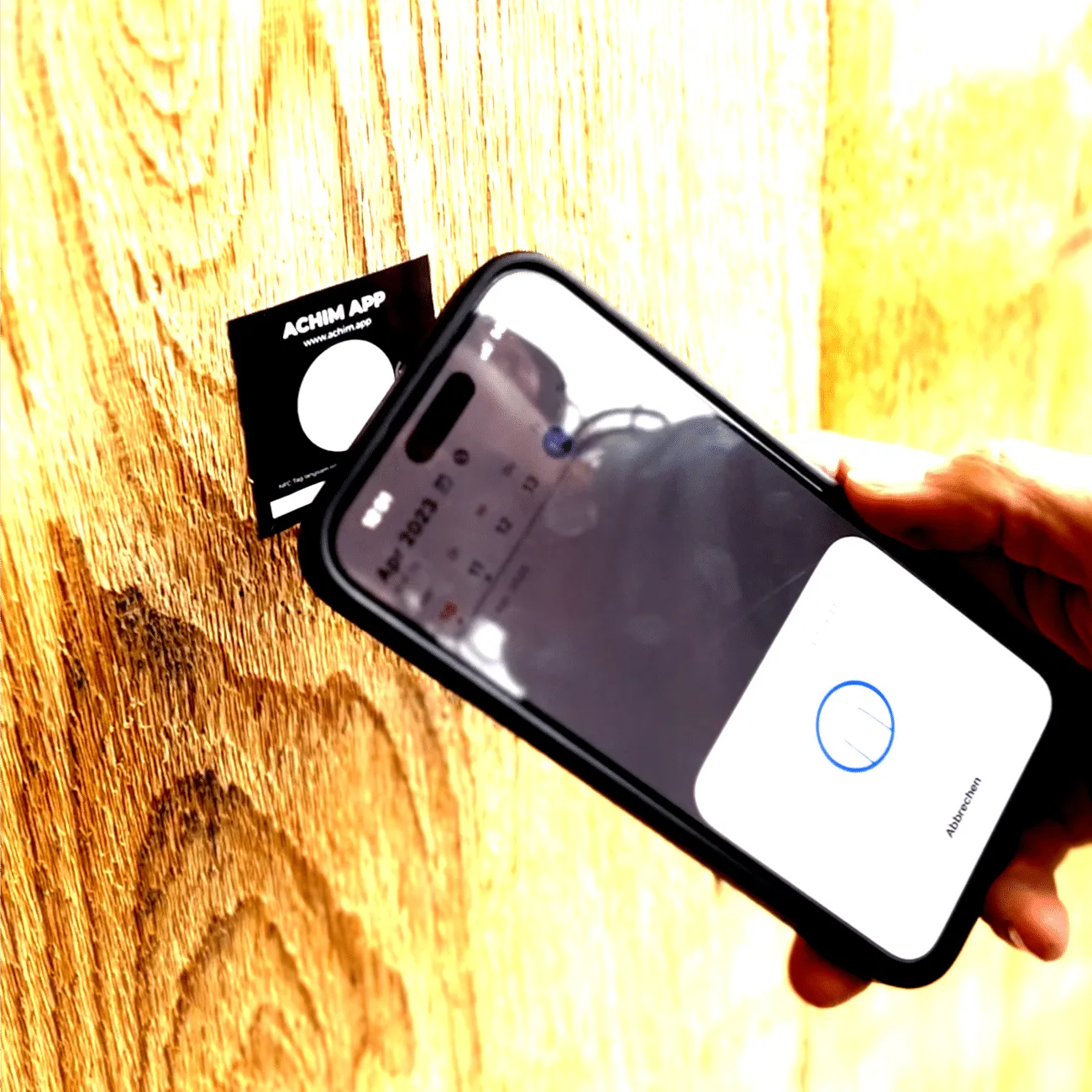 NFC-Aufkleber als digitale Stempeluhr